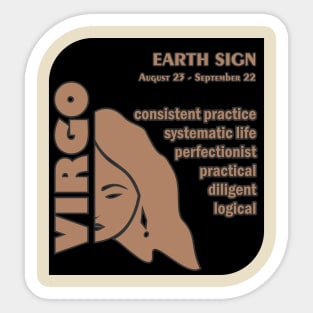 Zodiac Virgo Sticker